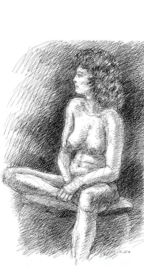 iPhone-Case-FemaleNude-5 Drawing by Gordon Punt