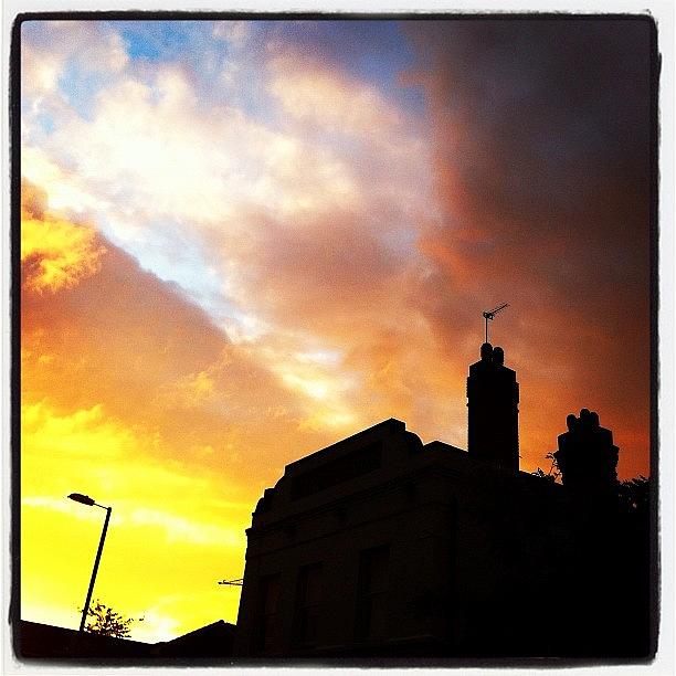 Sunset Photograph - #iphonography #sunset #autumn #lookup by Daniel Sweeney