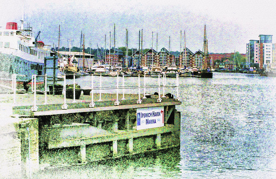 Ipswich Haven Marina Photograph by Diana Powell