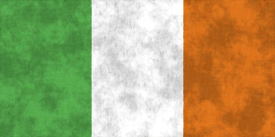 Flag Digital Art - Ireland Flag by World Art Prints And Designs