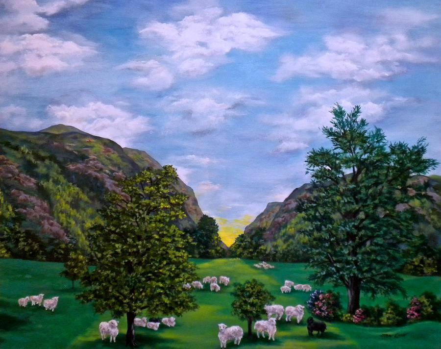 IRELAND-Sunrise at the Gap of Dunloe Painting by Jan Law