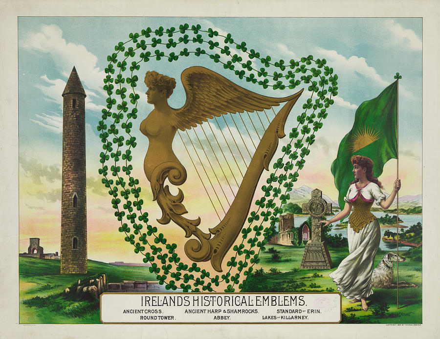 Irelands Photograph - Irelands Historical Emblems by Bill Cannon