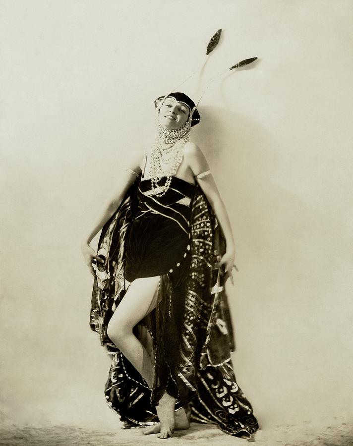 Irene Castle Wearing A Butterfly Costume Photograph by Ira L. Hill