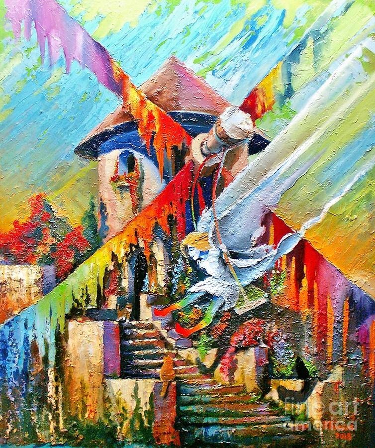 Flower Painting - Iridescent Mill by Vladimir Barkov
