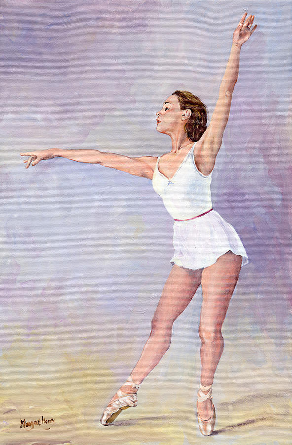 Ballet Painting - Irina in acrylics by Margaret Merry