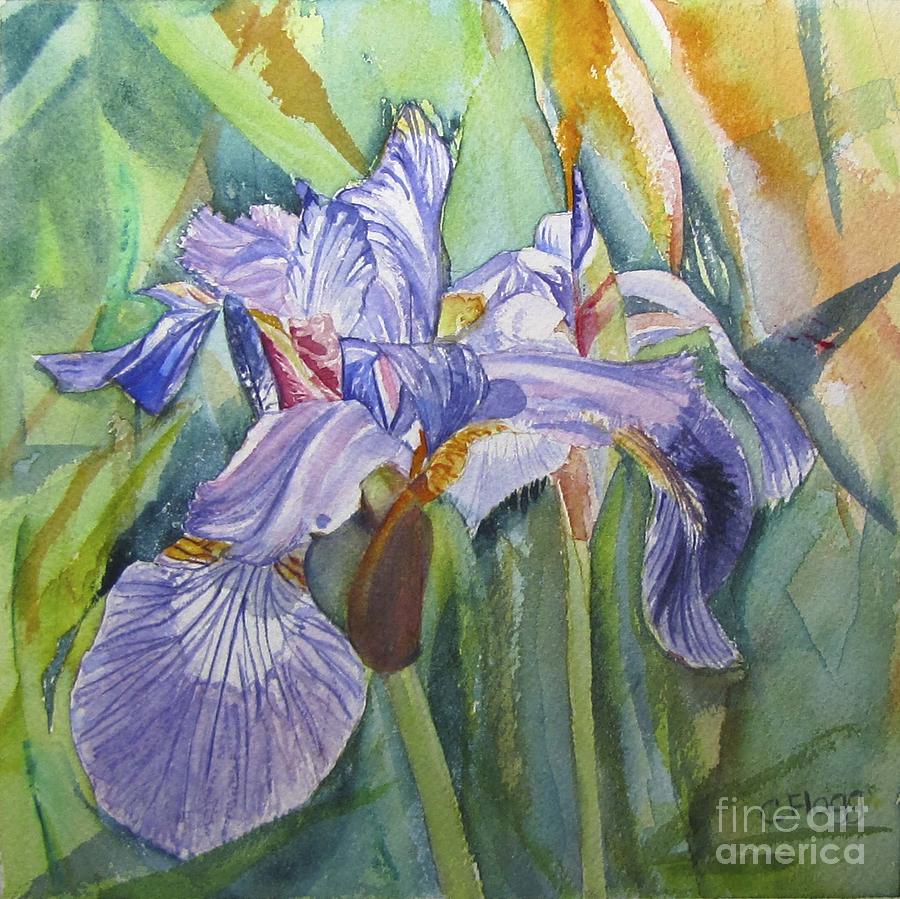 Iris Painting by Carol Flagg