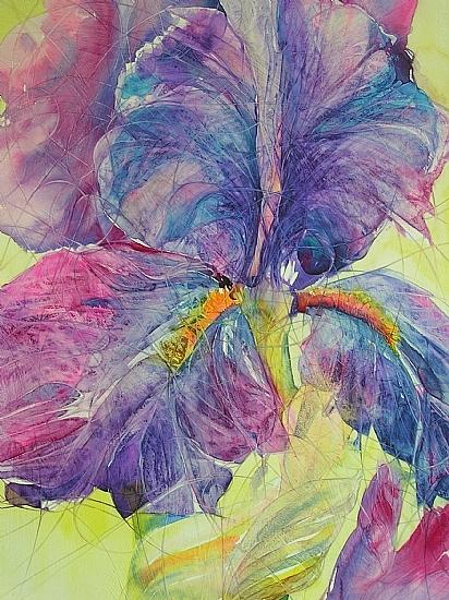 Iris Cracked Up Painting by Annika Farmer