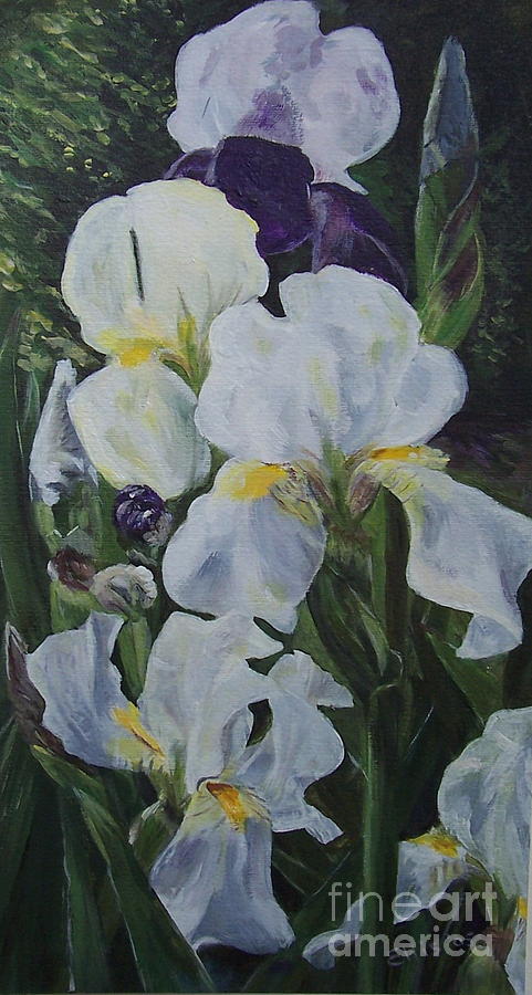 Nature Painting - Iris by Elizabeth Ellis