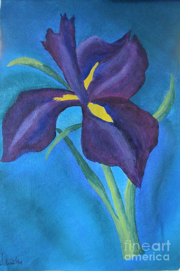 Iris I Just Want You To Know Who I Am Painting By Deborah Schuster