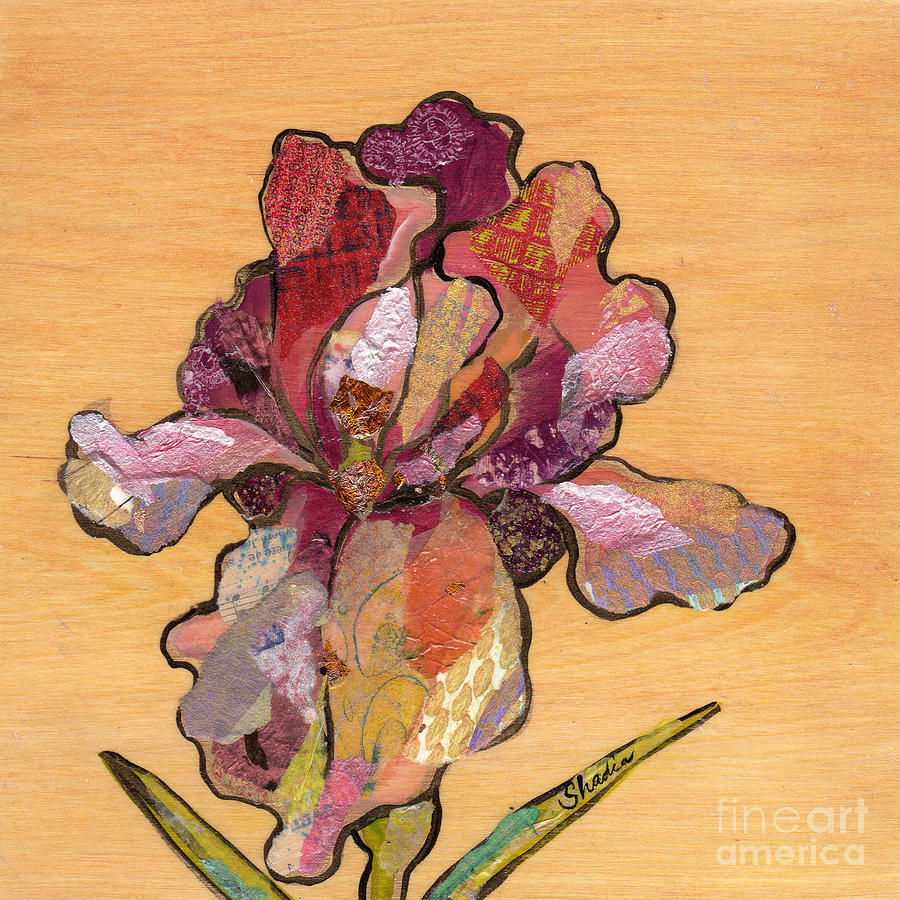 Iris Painting - Iris II - Series II by Shadia Derbyshire