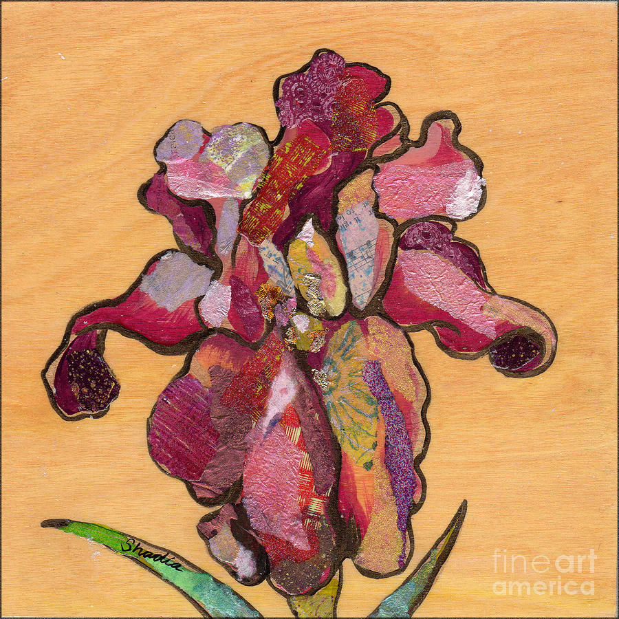 Iris Painting - Iris III - Series II by Shadia Derbyshire