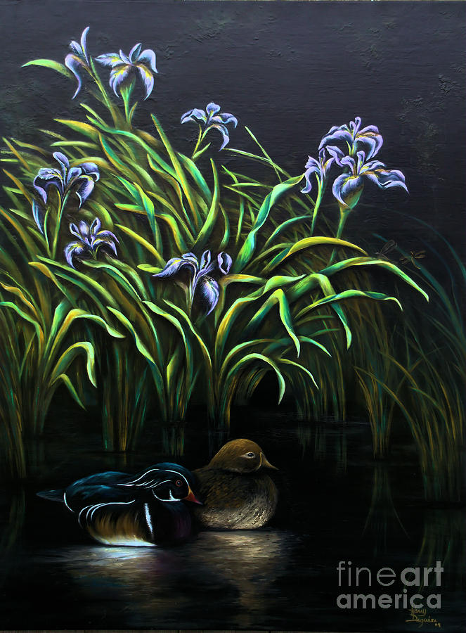 Iris Painting - Iris in the wild by Karry Degruise