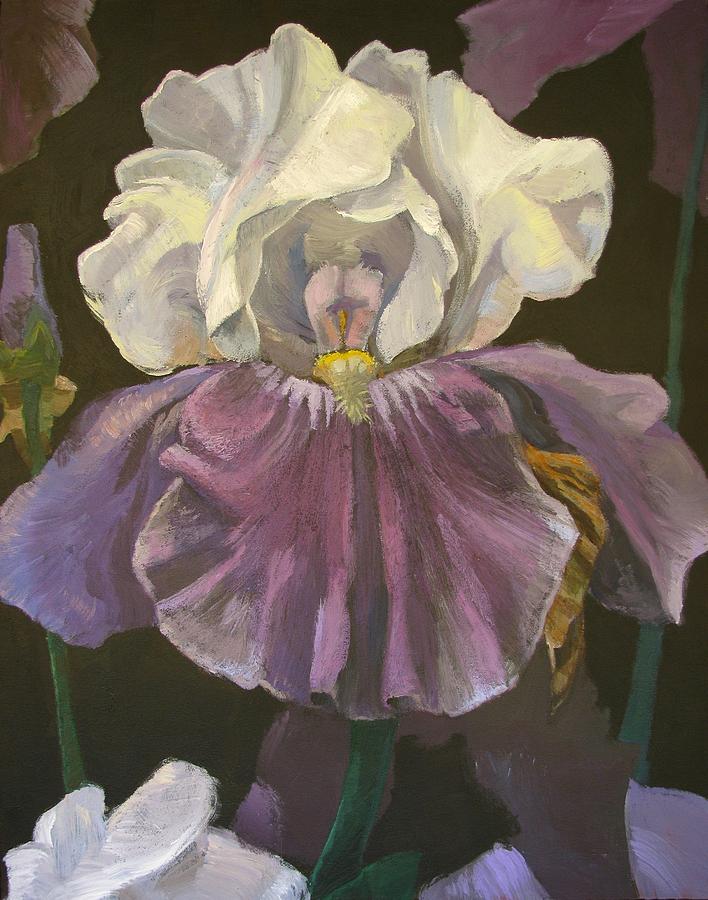 Iris Inside Painting by Don Morgan