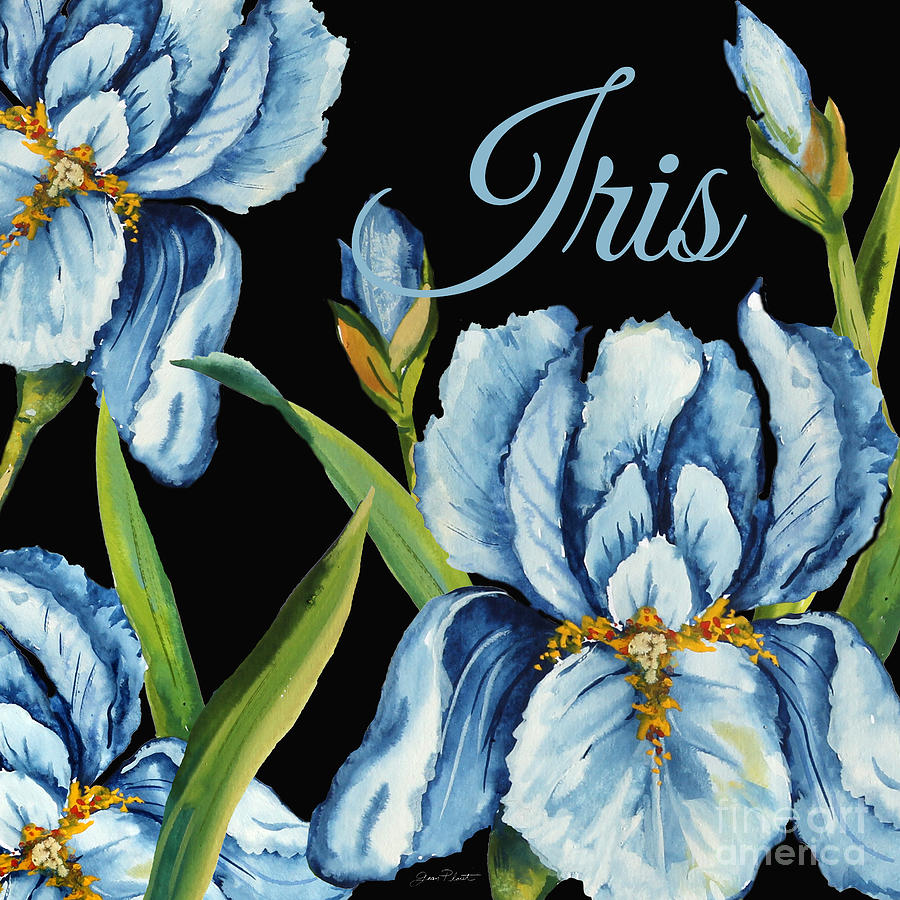 Iris-JP2595 Painting by Jean Plout