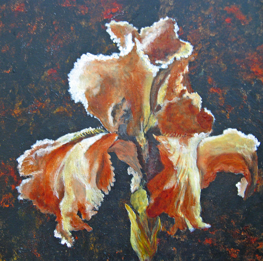 Iris Painting by Karen Stark