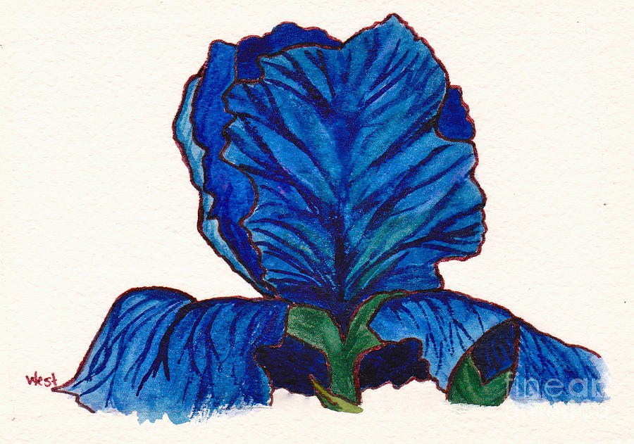 Iris Painting by M West