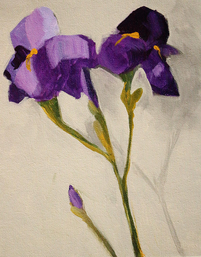 Iris Painting by Nancy Merkle