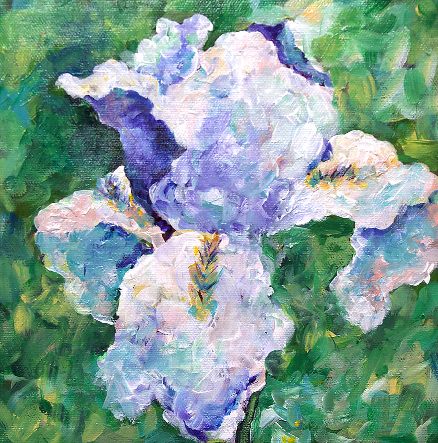 Iris Painting by Sally Quillin