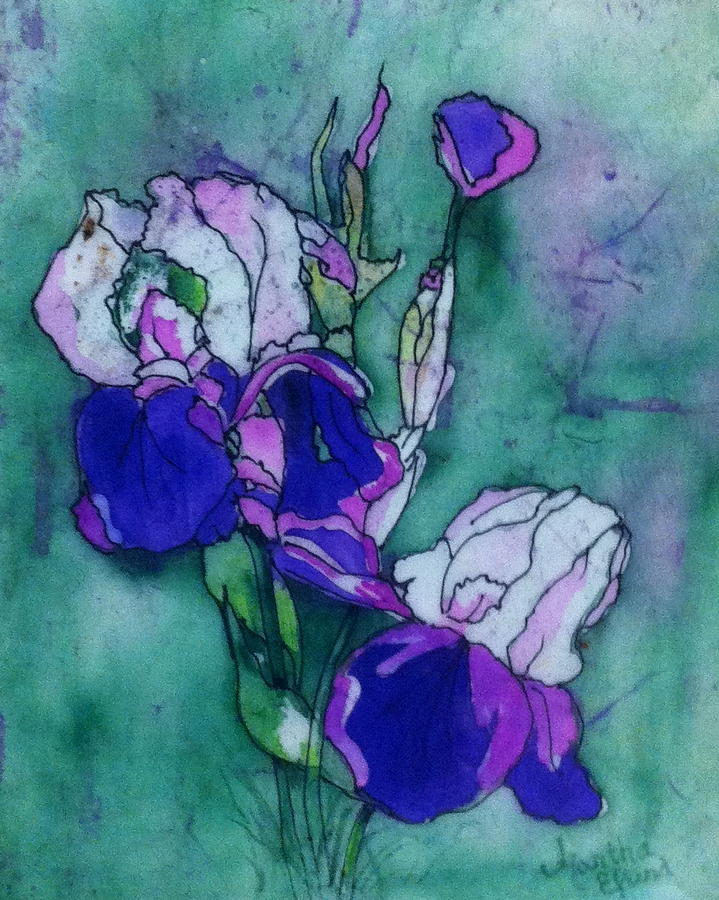 Iris Painting - Iris Softness by Martha Efurd