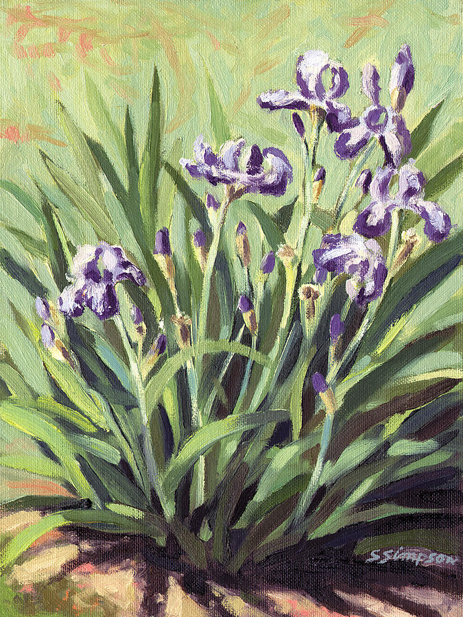 Iris Painting - Iris by Steven A Simpson