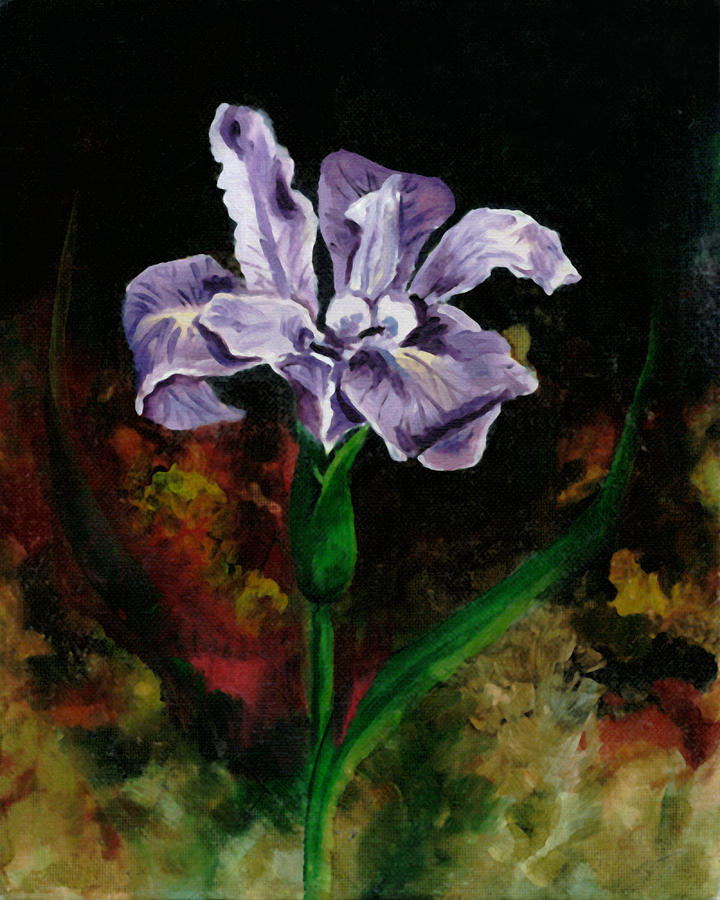 Iris study Painting by Barbara Beck-Azar - Fine Art America