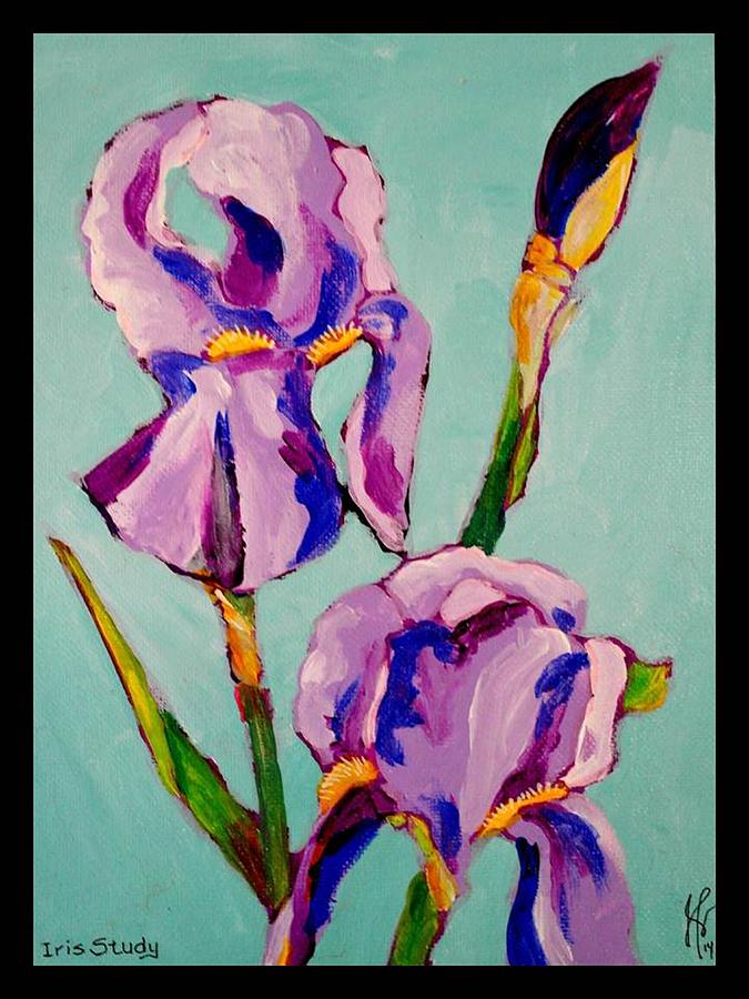 Iris Study Painting by Jim Harris