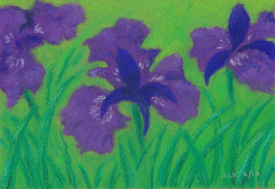 Iris Sweetness Pastel by Anne Katzeff