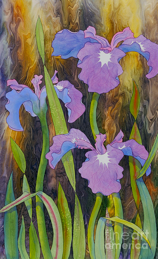 Iris Trio II Painting by Teresa Ascone