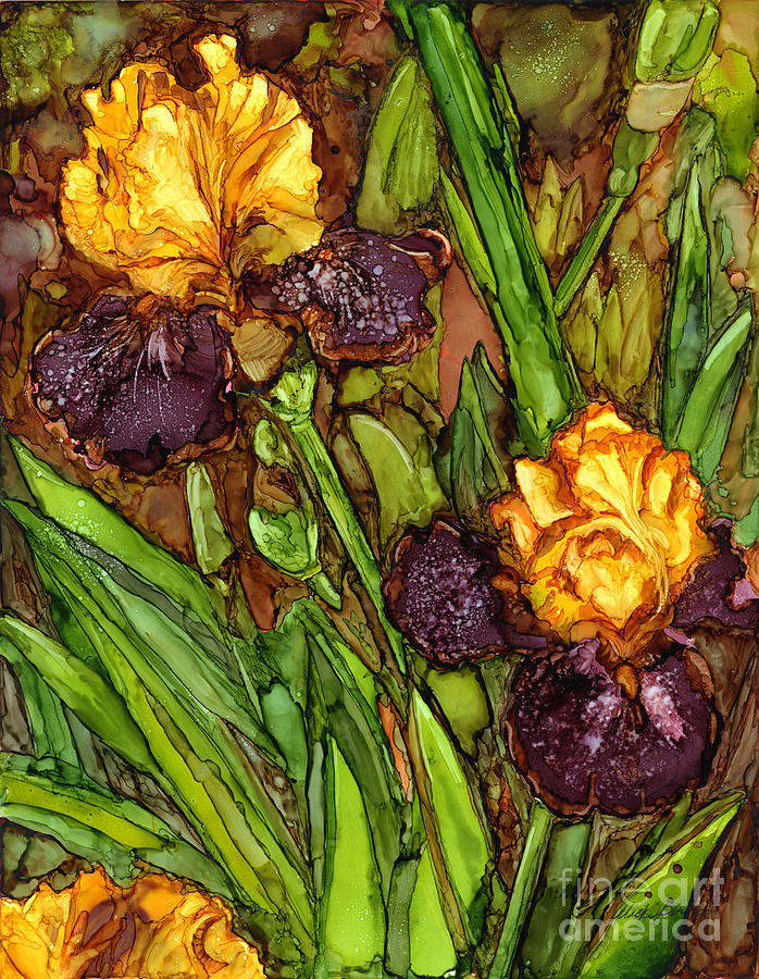 Iris Painting by Vicki Baun Barry