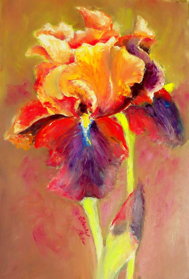 Iris Painting - Iris by Zdenka Better