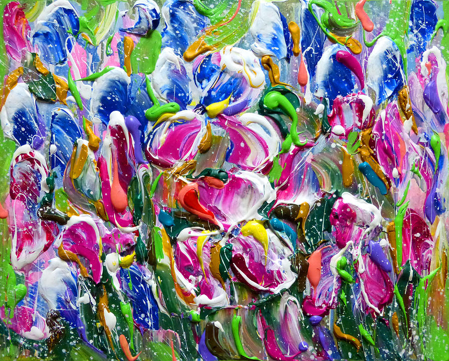 Irises Painting By Anastasiya Kachina 