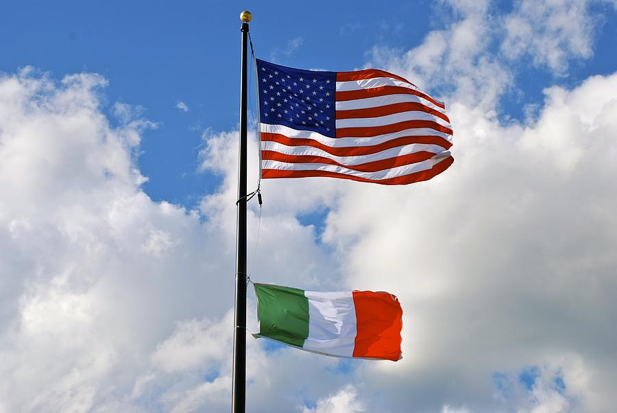 Flag Photograph - Irish Americans by Norma Brock