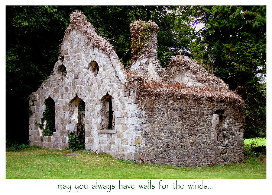 Cottage Photograph - Irish Blessing by Norma Brock