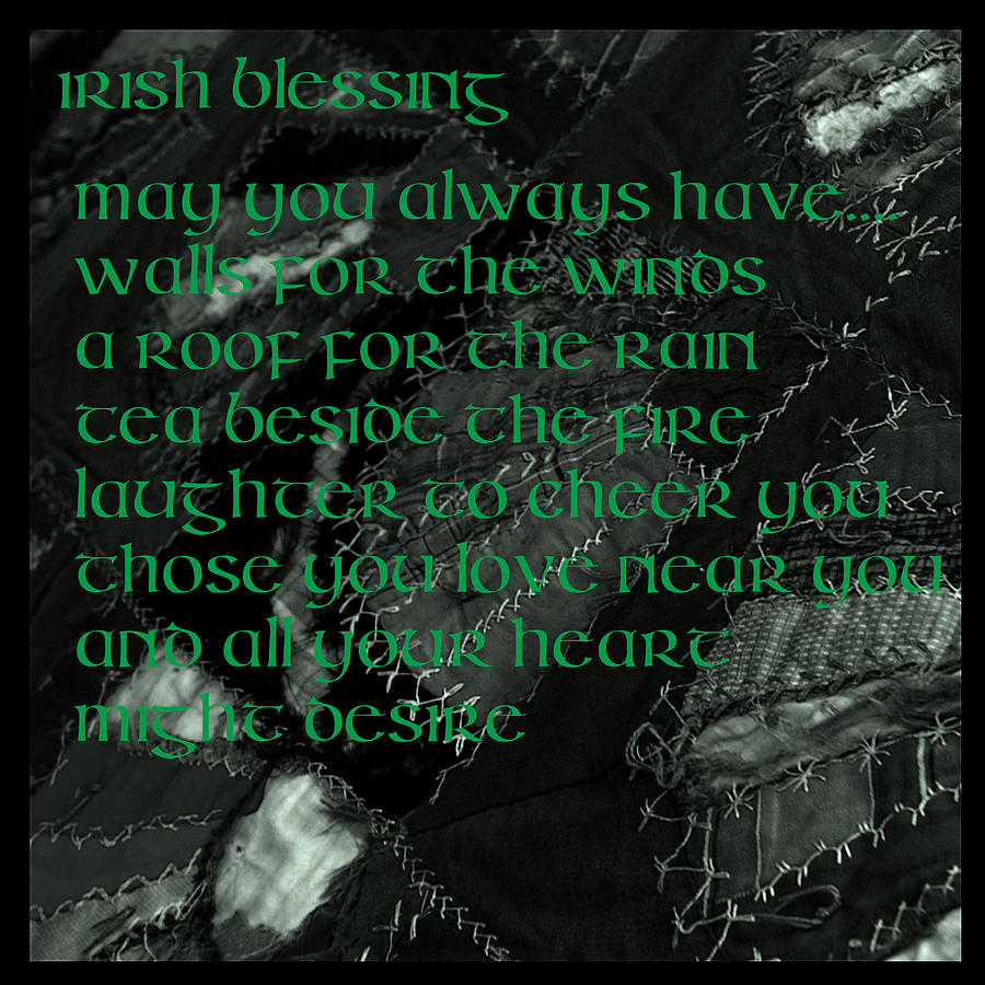 Irish Blessing Stitched In Time Photograph