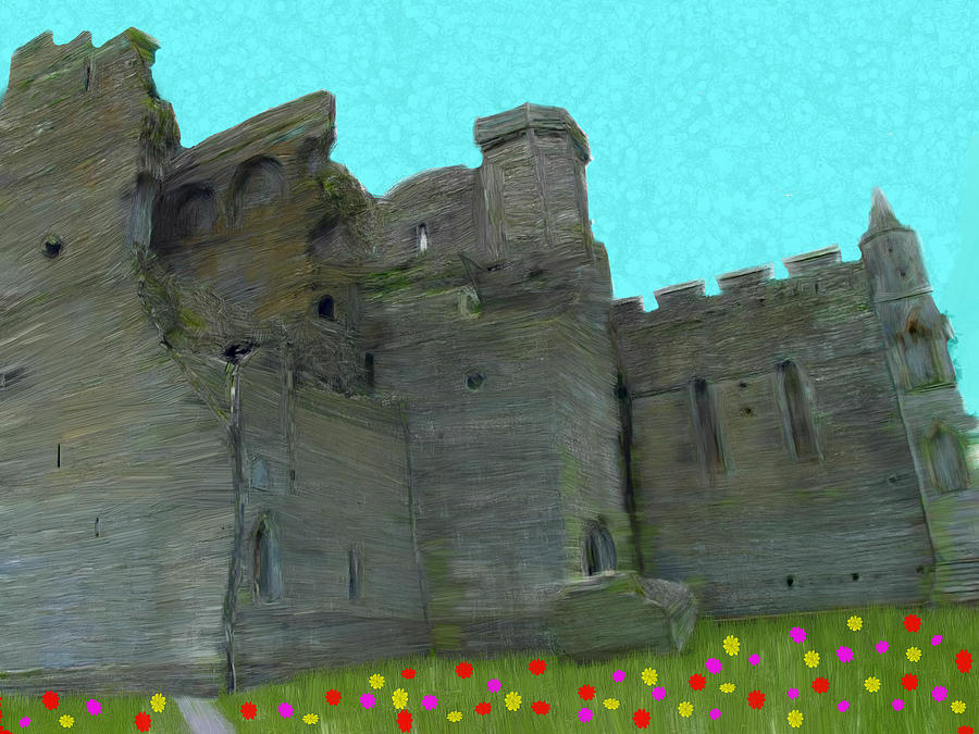 Irish Castle Painting by Bruce Nutting