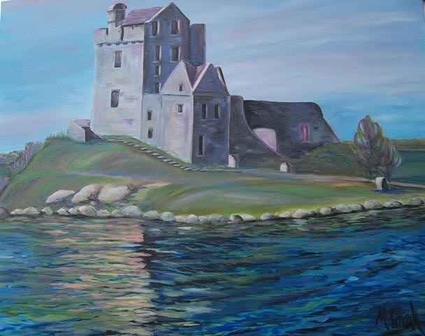 Irish Castle Painting by Mary Ann Parah