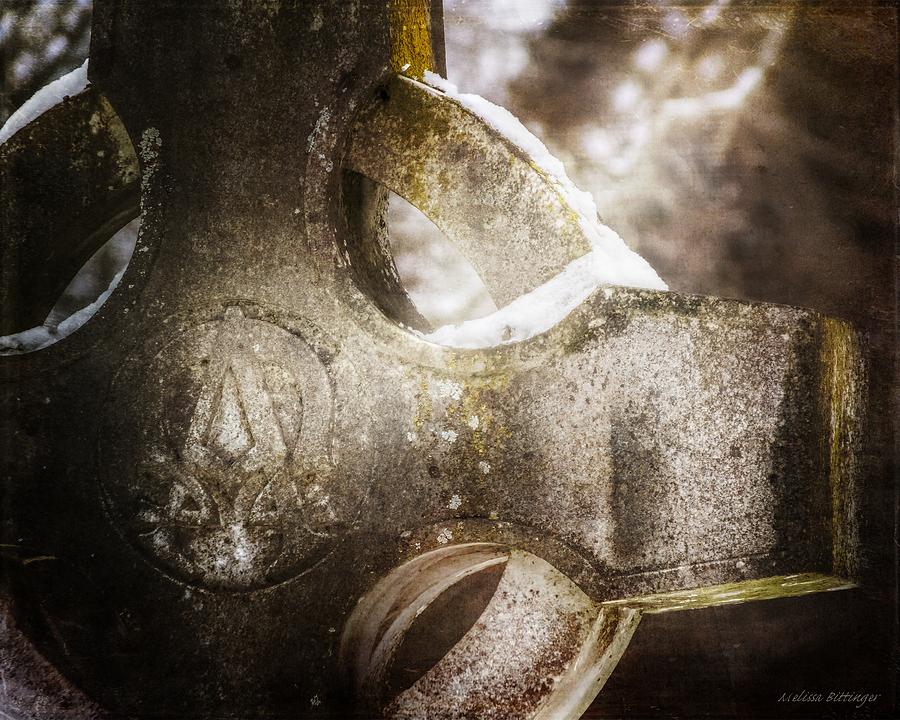 Irish Celtic Cross Cemetery Photograph by Melissa Bittinger