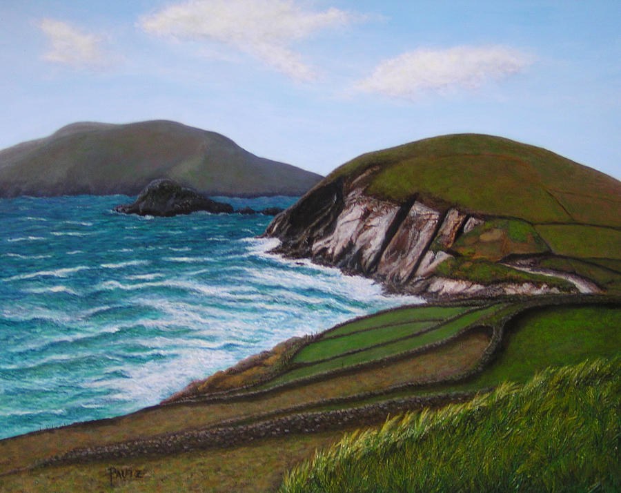 Irish Coast Painting by Gay Pautz
