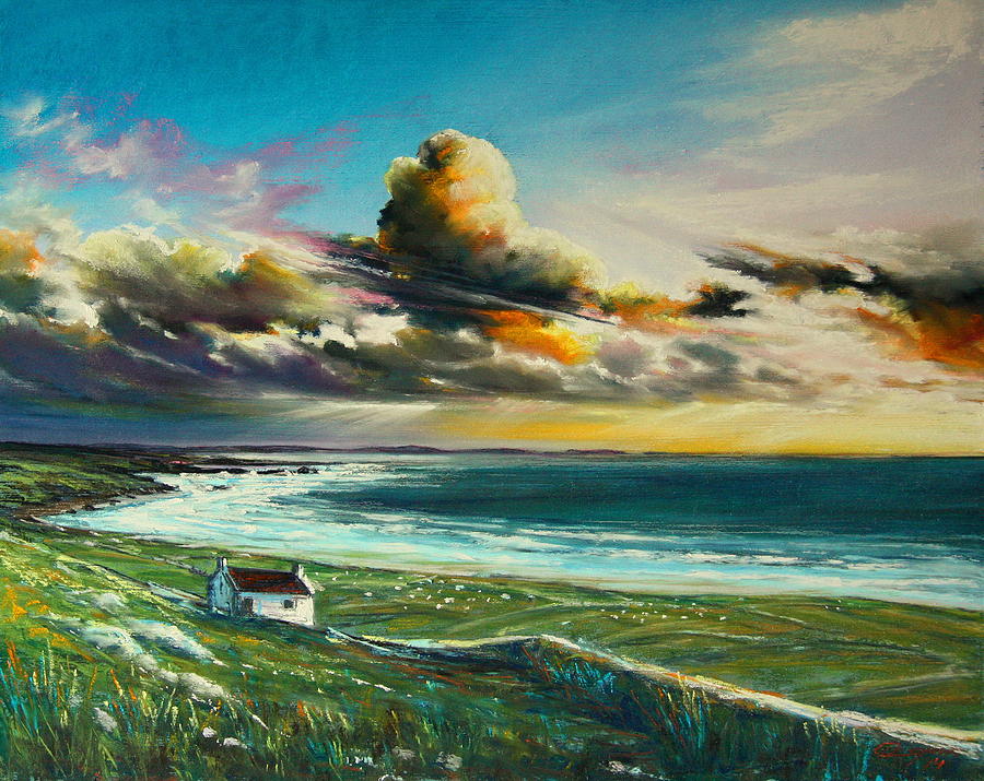 Sunset Pastel - Irish coastline by Roman Burgan