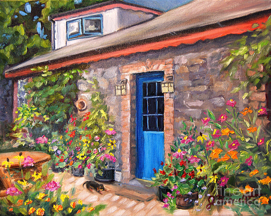 Irish Cottage Painting by Jennifer Beaudet