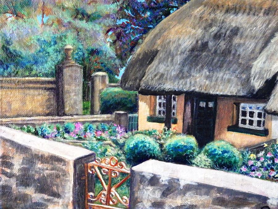 Irish Cottage Painting by Linda Markwardt