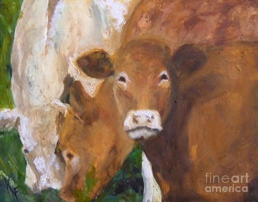 Irish Cows Painting by Kathleen Farmer Fine Art America