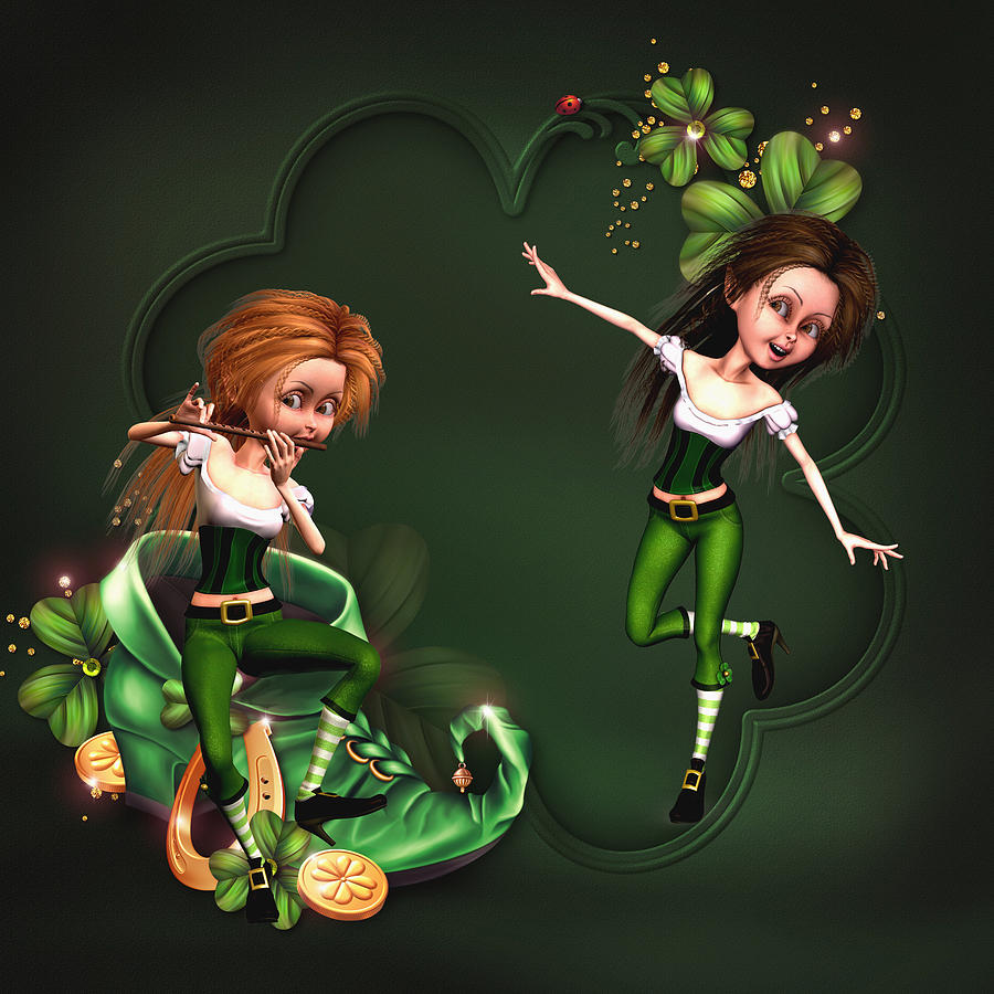 Irish Dancing Girl Digital Art by John Junek