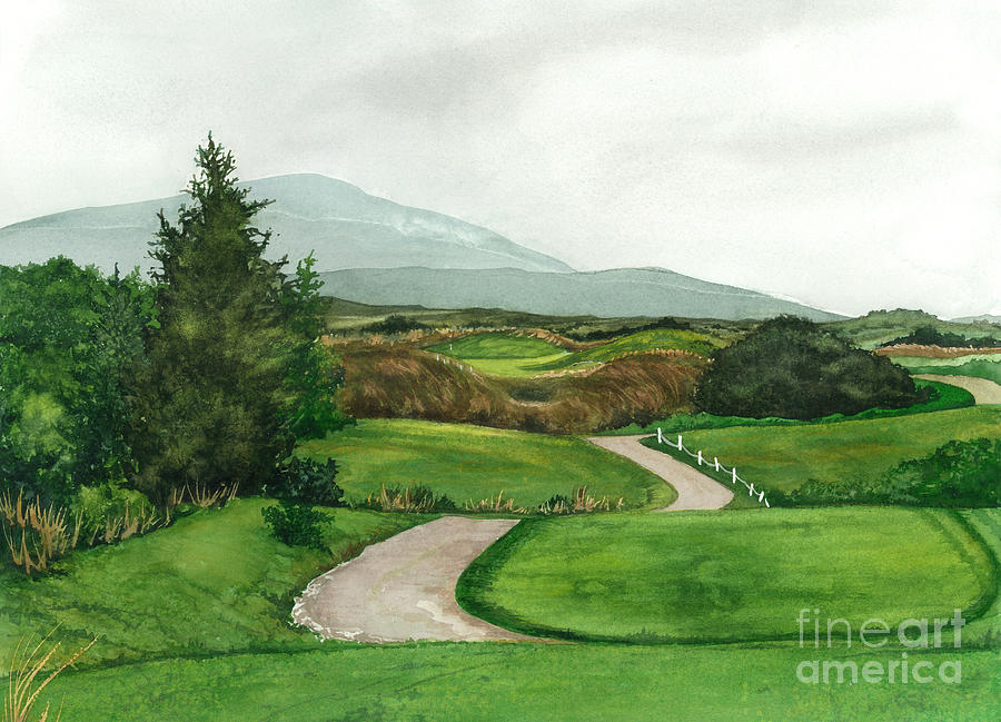 Irish Greens Painting by Barbara Jewell