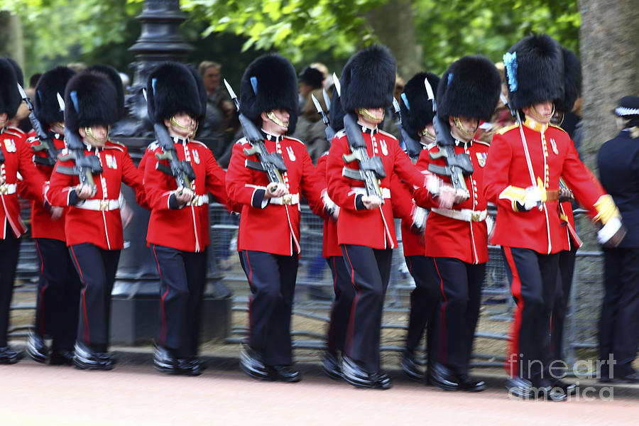 Irish Guards on the March Photograph by James Brunker