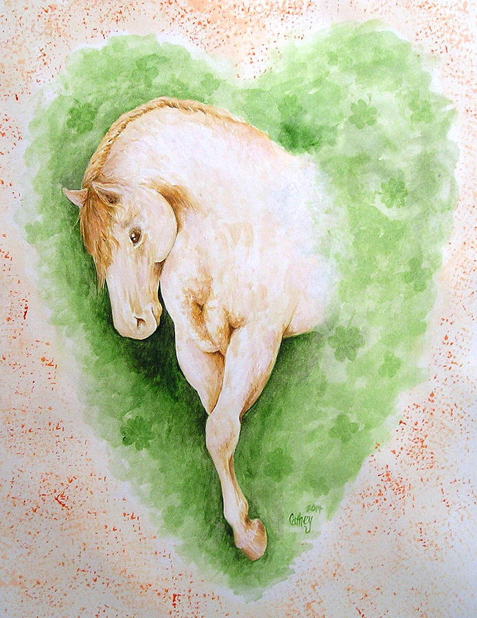 Horse Painting - Irish Mist by Catherine Howley