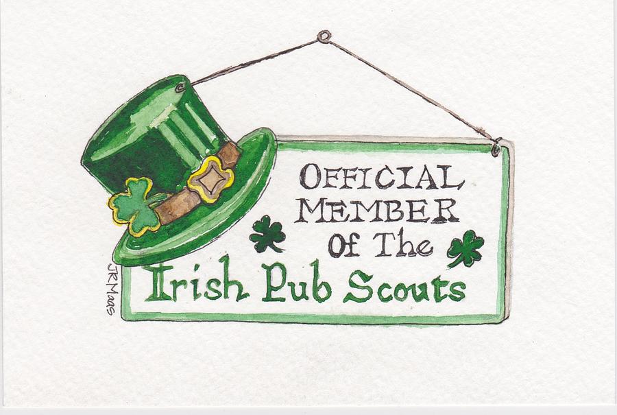 Irish Pub Scouts Painting by Julie Maas