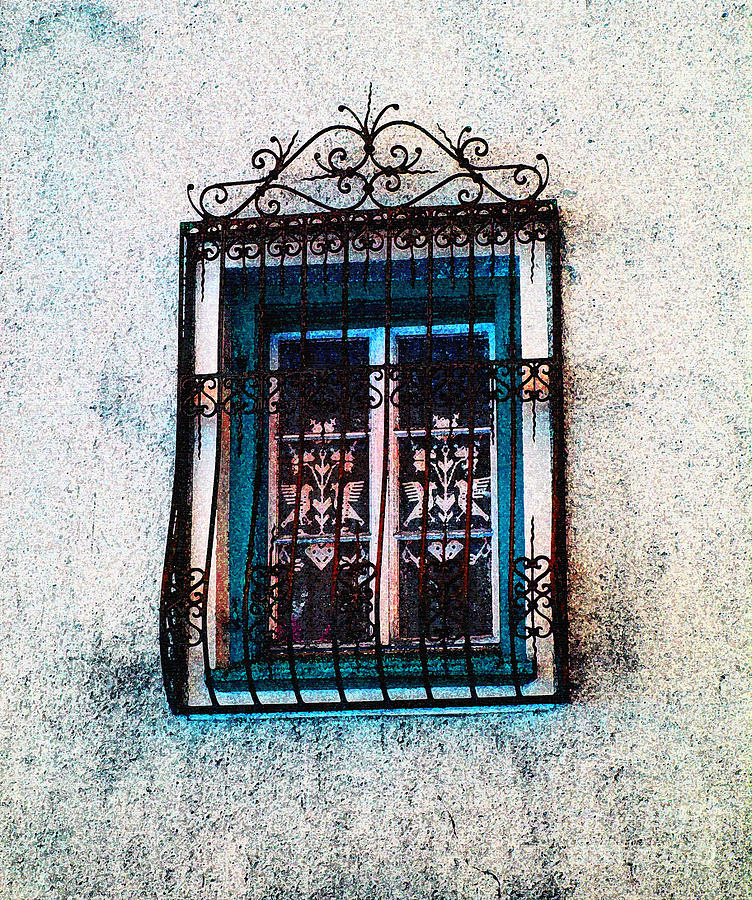 Livigno Photograph - Iron and Lace Window by Christine Dekkers
