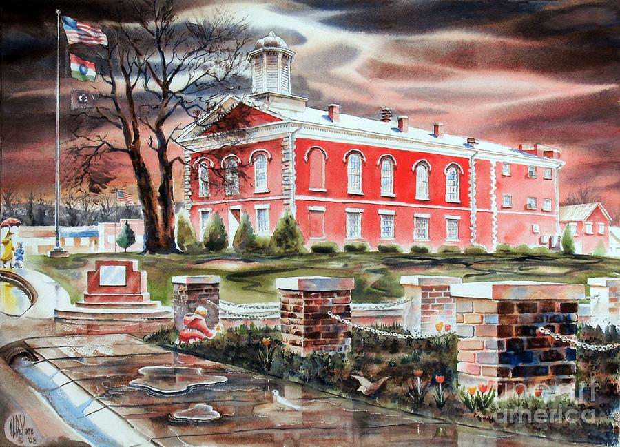 Iron County Courthouse No W102 Painting by Kip DeVore