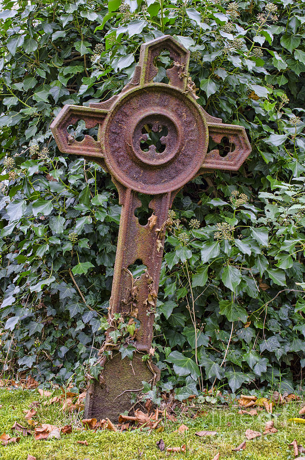 Iron grave marker Photograph by Steev Stamford